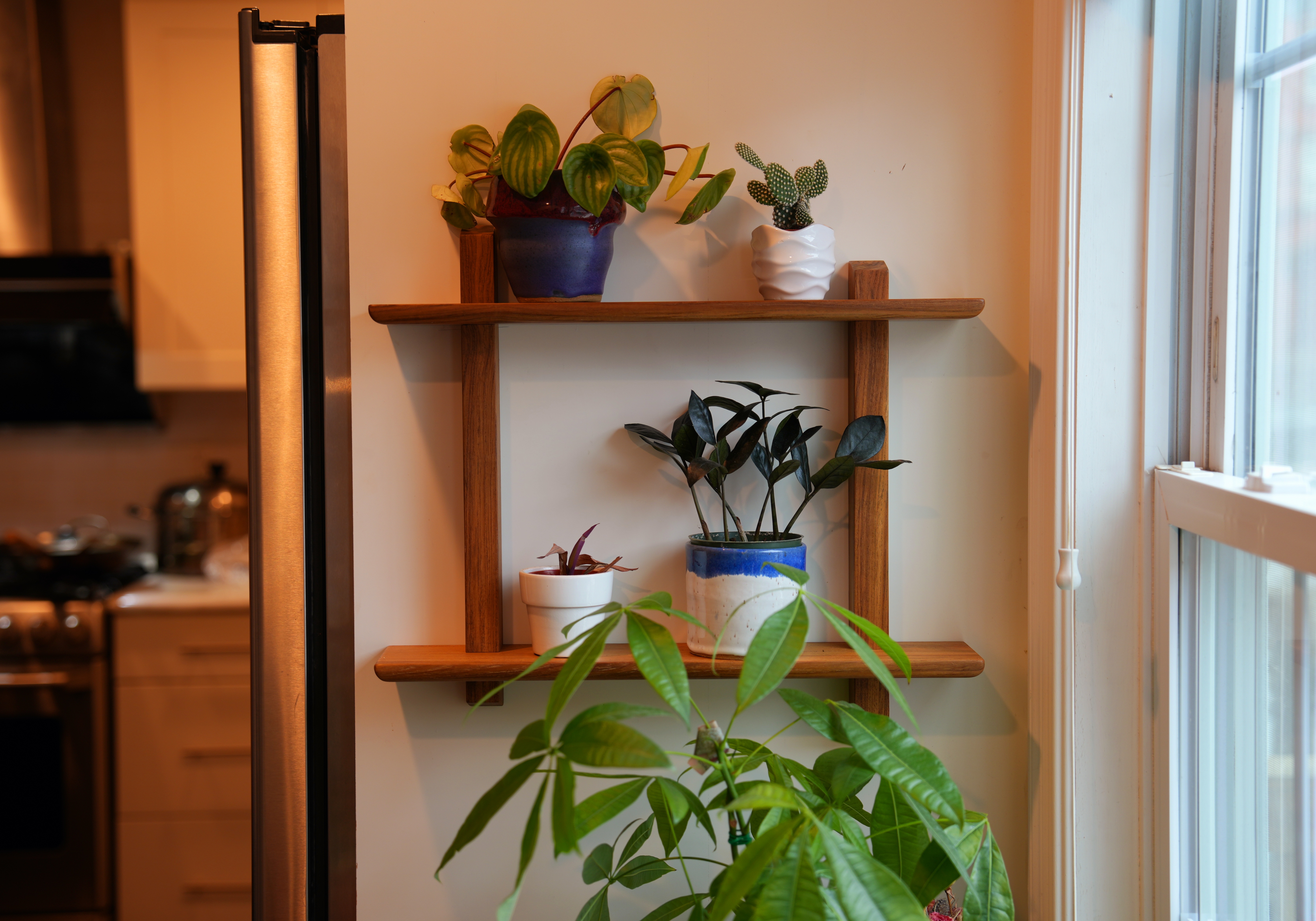 Teak Plant Shelf